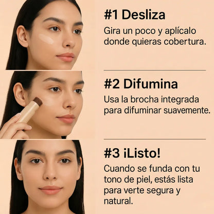 GlowMatch™ Base Camuflaje – Se ajusta a tu tono al instante