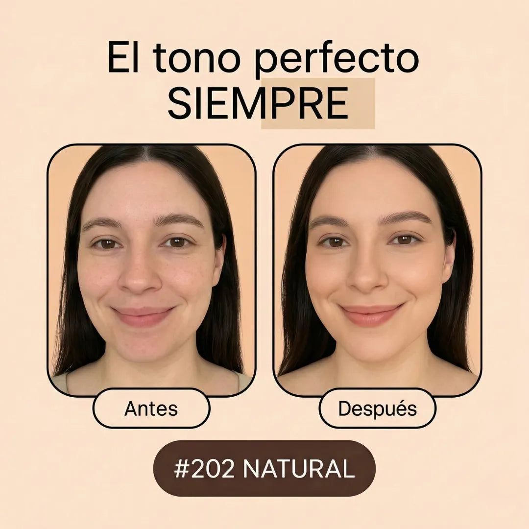 GlowMatch™ Base Camuflaje – Se ajusta a tu tono al instante
