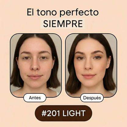 GlowMatch™ Base Camuflaje – Se ajusta a tu tono al instante