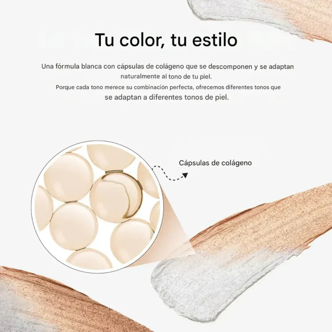 GlowMatch™ Base Camuflaje – Se ajusta a tu tono al instante